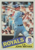 1985 Topps #308 John Wathan Baseball Card