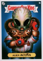 2022 Topps Garbage Pail Kids GPK X MLB Series 2 Alex Pardee #1b Alien Acuna Baseball Card