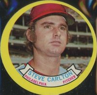 1973 Topps Candy Lids # Steve Carlton Baseball Card