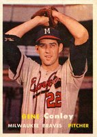 1957 Topps #28 Gene Conley Baseball Card