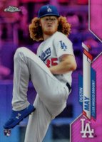 2020 Topps Chrome #176 Dustin May Pink Refractor Baseball Card