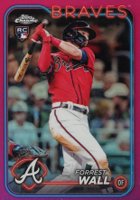 2024 Topps Chrome #176 Forrest Wall Pink Refractor Baseball Card