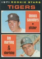 1971 Topps #423 Rookie Stars Tigers Baseball Card
