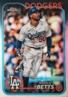 2024 Topps Chrome #296 Mookie Betts Refractor Baseball Card