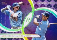 2024 Topps Dynamic Duals #32 Bobby Witt Jr./George Brett Amethyst Baseball Card