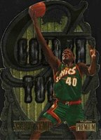 1996 Skybox Premium Golden Touch #6 Shawn Kemp Basketball Card