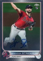 2022 Topps Chrome Rookie Autographs #RASS Spencer Strider Baseball Card