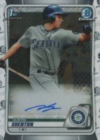 2020 Bowman Chrome Prospect Autographs #CPAASH Austin Shenton Baseball Card