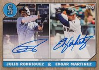 2022 Topps Industry Conference Autographs #RM Edgar Martinez/Julio Rodriguez Dual Baseball Card