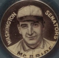 1910 Sweet Caporal Pins # George McBride Baseball Card