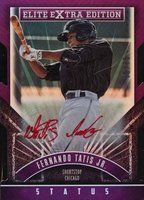2015 Panini Elite Extra Edition #175 Fernando Tatis Jr. Purple Status Die-Cut Signature Baseball Card