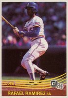 1984 Donruss #589 Rafael Ramirez Baseball Card