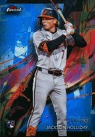 2024 Topps Finest #76 Jackson Holliday Blue Refractor Baseball Card