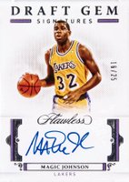 2020 Panini Flawless Draft Gem Signatures #DGMJN Magic Johnson Basketball Card