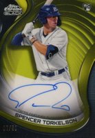 2022 Topps Chrome Black Autographs #ST Spencer Torkelson Gold Refractor Baseball Card