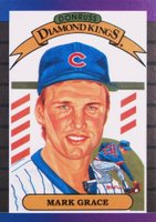 1989 Donruss #17 Mark Grace Diamond Kings Baseball Card