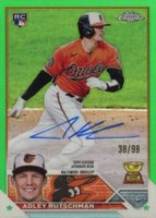 2023 Topps Chrome Rookie Autograph #RAAR Adley Rutschman Green Baseball Card