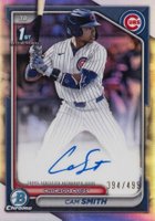 2024 Bowman Draft Chrome Prospect Autographs #CPACS Cam Smith Refractor Baseball Card