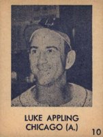 1948 Blue Tint #10 Luke Appling Hand Cut Baseball Card