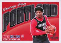 2023 Panini NBA Hoops Rookie Greetings #3 Scoot Henderson Basketball Card