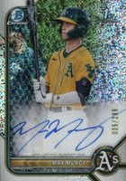 2022 Bowman Chrome Prospect Autographs #CPAMMU Max Muncy Speckle Refractor Baseball Card