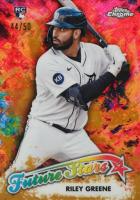 2023 Topps Chrome Logofractor Edition Future Stars #FS4 Riley Greene Gold Baseball Card