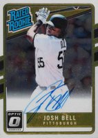 2017 Panini Donruss Optic Rated Rookie Signatures #JB Josh Bell Baseball Card