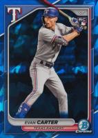 2024 Bowman Chrome Sapphire Edition #65 Evan Carter Baseball Card