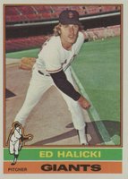 1976 Topps #423 Ed Halicki Baseball Card