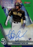 2019 Bowman's Best Best of 2019 Autographs #B19FTJ Fernando Tatis Jr. Green Refractor Baseball Card