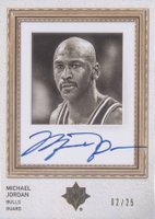 2008 Ultimate Collection Prototypical Portraits Autographs #PP-MJ Michael Jordan Basketball Card
