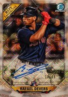2018 Bowman Mega Box Chrome Rookie of the Year Favorites Autographs #RD Rafael Devers Baseball Card