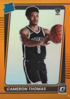 2021 Panini Donruss Optic #153 Cameron Thomas Orange Basketball Card
