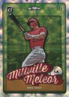 2019 Panini Donruss Nicknames #N3 Mike Trout Baseball Card