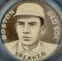 1910 Sweet Caporal Pins # Tris Speaker Small Letters Baseball Card