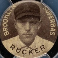 1910 Sweet Caporal Pins # Nap Rucker Large Letters Baseball Card