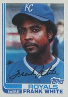 1982 Topps #645 Frank White Baseball Card