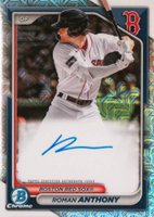 2024 Bowman Mega Box Chrome Bowman Prospect Mega Autographs #RA Roman Anthony Baseball Card