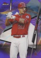 2020 Finest #1 Mike Trout Purple Refractor Baseball Card