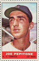 1964 Bazooka Stamps # Joe Pepitone Baseball Card