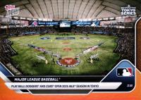 2025 Topps Now #1 Major League Baseball Orange Foil Baseball Card