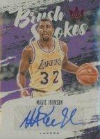 2019 Panini Court Kings Brush Strokes Autographs #MJO Magic Johnson Ruby Basketball Card