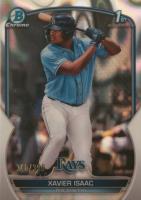 2023 Bowman Chrome Prospects #BCP145 Xavier Isaac Lava Refractor Baseball Card