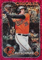 2024 Topps Chrome #80 Adley Rutschman Magenta Speckle Refractor Baseball Card
