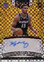 2022 Panini Select Youth Explosion Signature #YESKGM Keegan Murray Gold Basketball Card