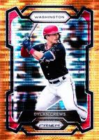 2024 Panini Prizm #183 Dylan Crews Orange Pulsar Baseball Card