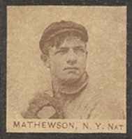 1909 Strip Card # Christy Mathewson Baseball Card