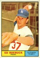 1961 Topps #6 Ed Roebuck Baseball Card