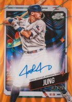 2024 Topps Chrome Cosmic Cosmic Chrome Autographs #JJ Josh Jung Orange Galactic Baseball Card