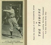 1916 Altoona Tribune #41 Sam Crawford Baseball Card